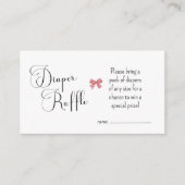 Gingerbread Village Baby shower Luier Raffle Kaart (Voorkant)