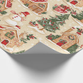 Gingerbread Village Cadeaupapier (Hoek)