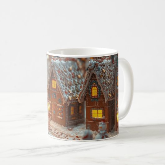 “Gingerbread Village Glow Mug” Koffiemok (Voorkant rechts)