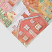 Gingerbread Village Kerst Tissue Paper Tissuepapier (Detail)