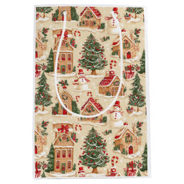 Gingerbread Village  Medium Cadeauzakje