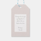 Gingerbread Village Monogram Cadeaulabel (Achterkant)