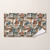 Gingerbread Village Of Decorated Cookie Houses Handdoek (Handdoek)