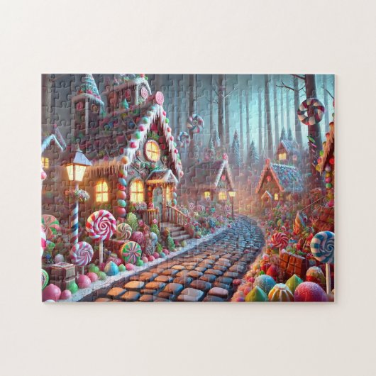 Gingerbread Village Snoeprietlaan Legpuzzel (Horizontaal)