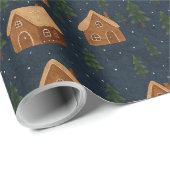 Gingerbread Village Wrapping Paper Cadeaupapier (Rol Hoek)
