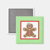 Gingerbread vrienden meisje magneet (Voorkant / Achterkant)
