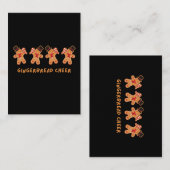 Gingerbread Vrolijkheid Notitiekaartje (Voorkant / Achterkant)