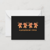 Gingerbread Vrolijkheid Notitiekaartje (Achterkant)