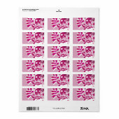 Gingerbread vrouw roze etiket (Full Sheet)