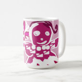 Gingerbread vrouw roze koffiemok (Voorkant rechts)