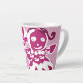 Gingerbread vrouw roze latte mok (Rechterhoek)