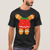 Gingerbread Vrouwen Meisjes Lichaamskostuum Hallow T-shirt (Voorkant)