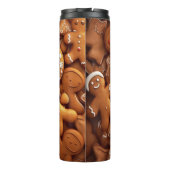 Gingerbread Warm Spiced Cookie Pattern Thermosbeker (Achterkant)