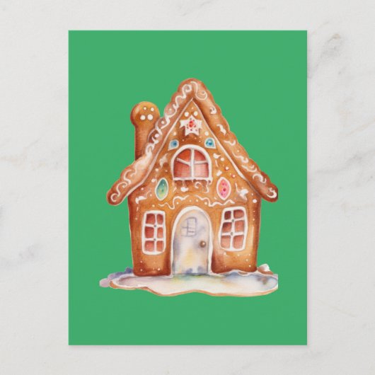 Gingerbread Wishes Briefkaart (Voorkant)