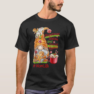 Gingerbread Wishes Cocoa Kisses Moeder Leven Kabou T-shirt