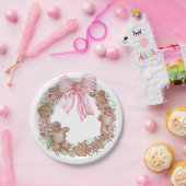 Gingerbread Wishes krans Papieren Bordje (Feest)