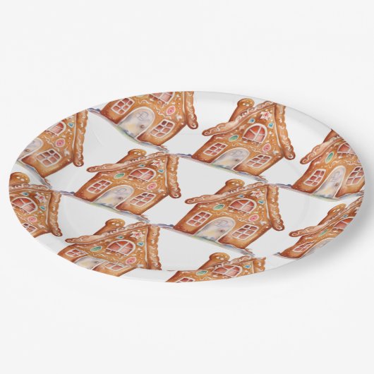 Gingerbread Wishes Papieren Bordje (Gekanteld)