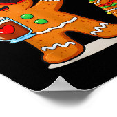 Gingerbread Women Drinking Coffee Christmas Tree C Poster (Hoek)