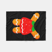 Gingerbread Women Girls Body Costume Halloween Or  Fleece Deken (Voorkant (Horizontaal))