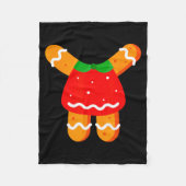 Gingerbread Women Girls Body Costume Halloween Or  Fleece Deken (Voorkant)