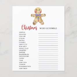 Gingerbread - Word Scramble Game Kaart