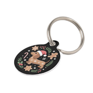 Gingerbread worstelaar hond liefhebber dachshund K Huisdierpenning