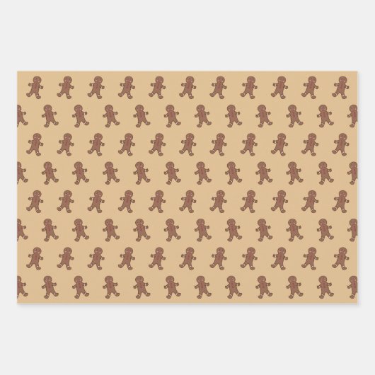Gingerbread Wrapping Paper Set (Voorkant 3)