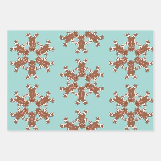 Gingerbread Wrapping Paper Set (Voorkant 2)