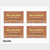 Gingerbread Xmas Gift Label (Vel)