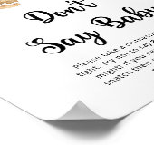 Gingerbread - Zeg niet baby Poster (Hoek)