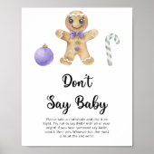 Gingerbread - Zeg niet baby Poster (Voorkant)