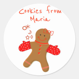 Gingerbread Zelfgemaakt Bakkerij Label