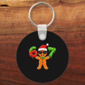 Gingerbread Zes Zeven 67 Meme 6 7 Grappige Kerstmi Sleutelhanger (Voorkant)