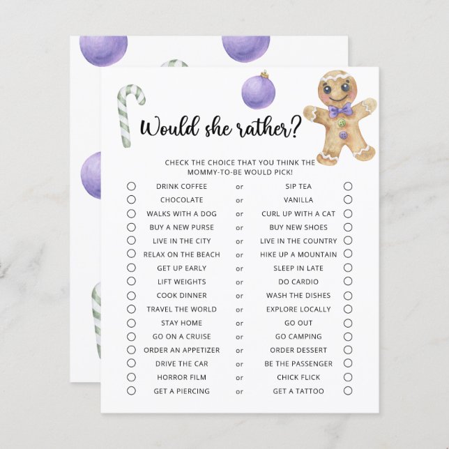 Gingerbread - Zou ze liever gamen (Voorkant / Achterkant)