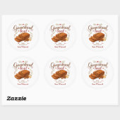 Gingerbreadbrood Kerst Baklabel Ronde Sticker (Vel)