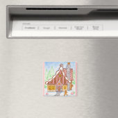 gingerbreadhuis golf magnet (Insitu (Vaatwasser))
