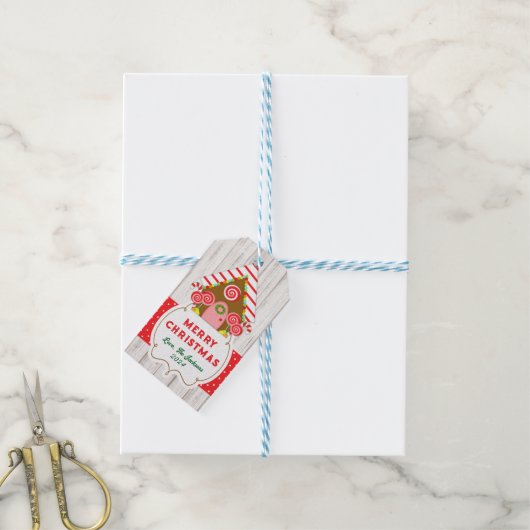 Gingerbreadhuis Hang Tag Cadeaulabel (Met Touw)