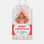 Gingerbreadhuis Hang Tag Cadeaulabel (Voorkant)