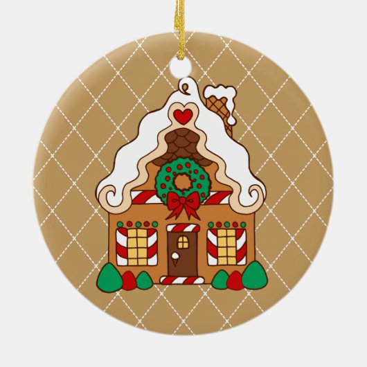 Gingerbreadhuis Ornament (Achterkant)