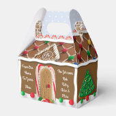 Gingerbreadhuis Persoonlijke Kerstdoos Bedankdoosjes (Achterkant)