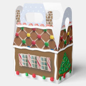 Gingerbreadhuis Persoonlijke Kerstdoos Bedankdoosjes (Geopend)