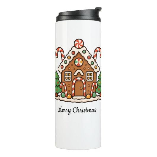 Gingerbreadhuis Thermosbeker (Gedraaid links)