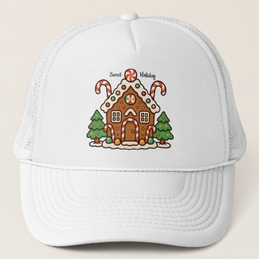 Gingerbreadhuis Trucker Pet (Voorkant)