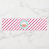Gingerbreadhuis Versierfeestje Waterfles Etiket (Enkel label)