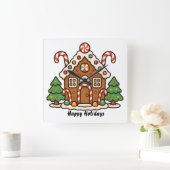Gingerbreadhuis  vierkante klok (Huis)