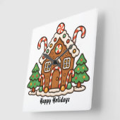 Gingerbreadhuis  vierkante klok (Hoek)