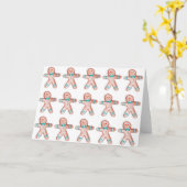Gingerbreadkunst voor een goed doel kaart (Gele Bloem)