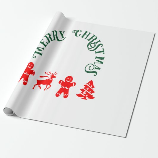 Gingerbreadman Cadeaupapier (Uitgerold)