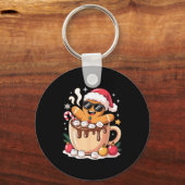 Gingerbreadman Christmas Cocoa Gingerbread Men Wom Sleutelhanger (Voorkant)