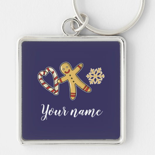 Gingerbreadman Love Sleutelhanger (Voorkant)